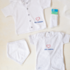 Ajuar Tenida para bebé, Conjunto blanco enterito y chaqueta