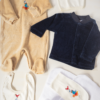 Ajuar Tenida para bebé, Enterito Pajaritos y chaqueta