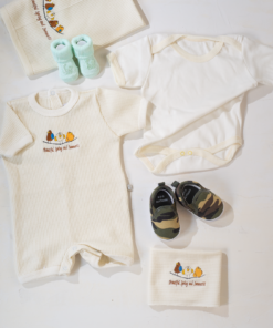 Ajuar Enterito Pajaritos Neutral Unisex Niño