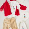 Ajuar Tenida chaqueta roja y pantalón